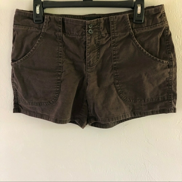 The Limited Drew Fit Brown Chino Shorts Women's 4 Flat Front Pockets Summer EUC - Picture 2 of 7